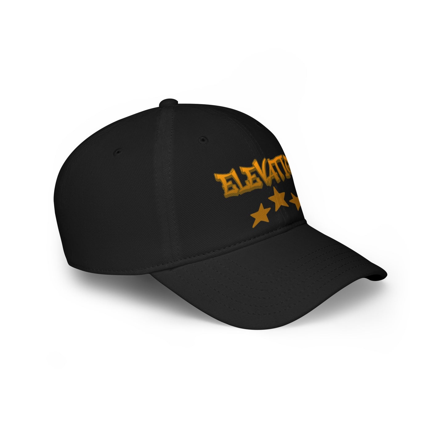 Low Profile elevation with stars baseball cap