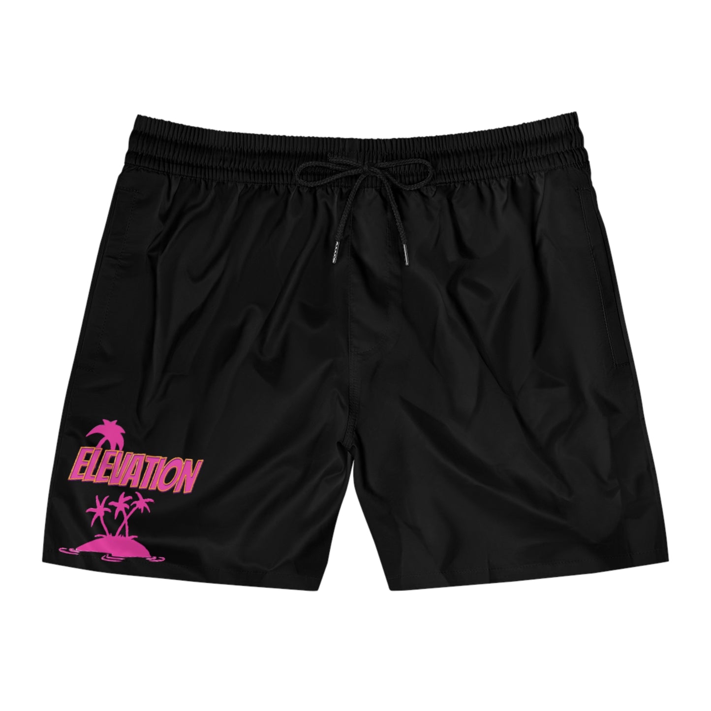 Men's Mid-Length island themed elevation shorts (AOP)