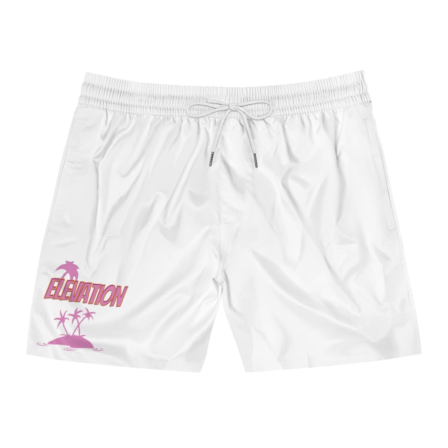 Men's Mid-Length island themed elevation shorts (AOP)