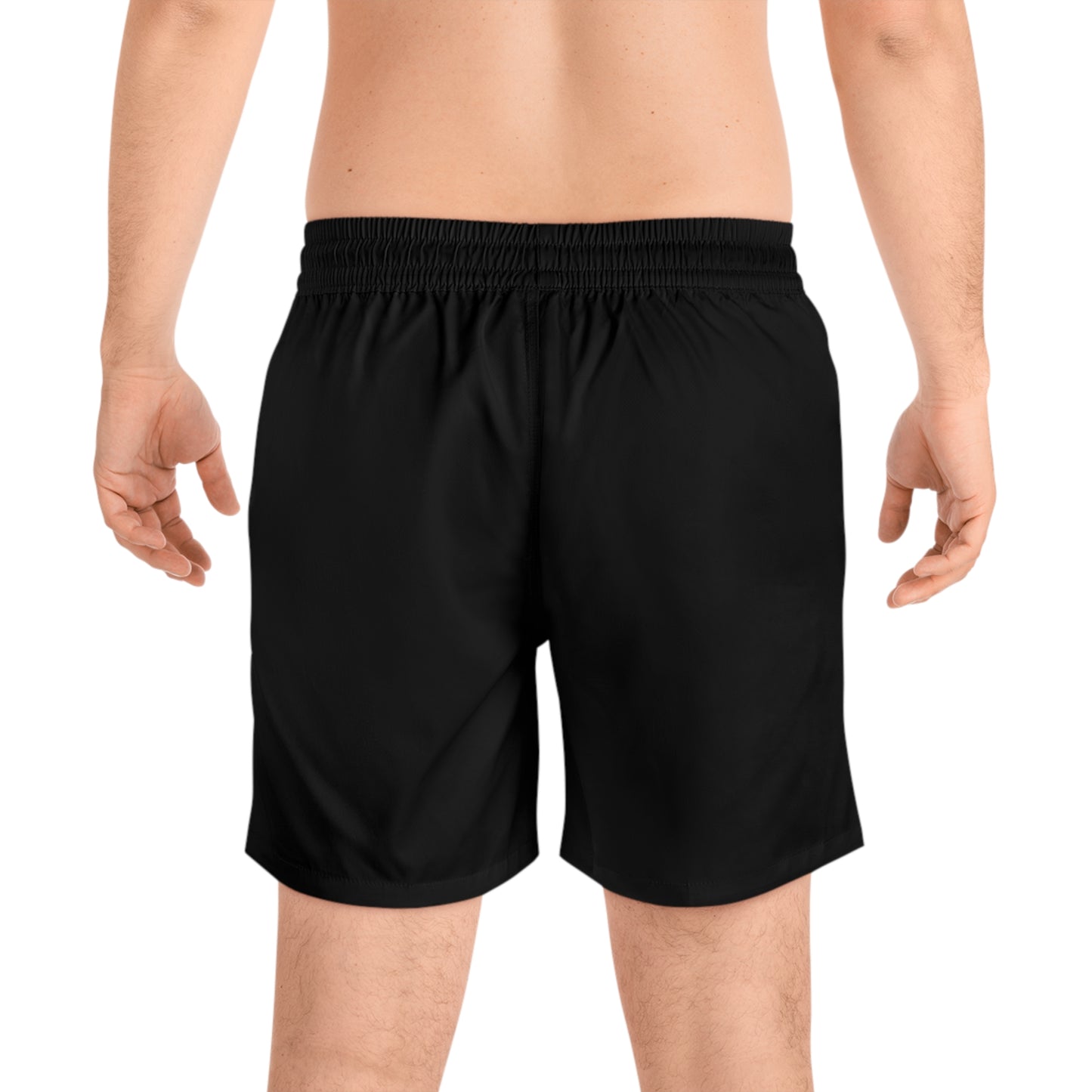 Men's Mid-Length island themed elevation shorts (AOP)