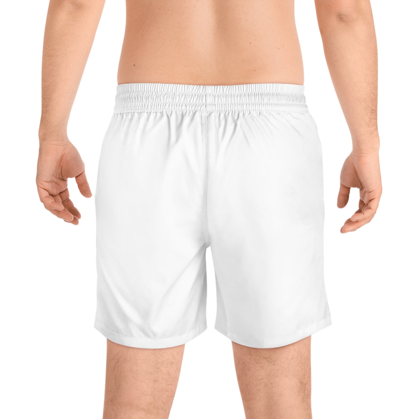Men's Mid-Length island themed elevation shorts (AOP)