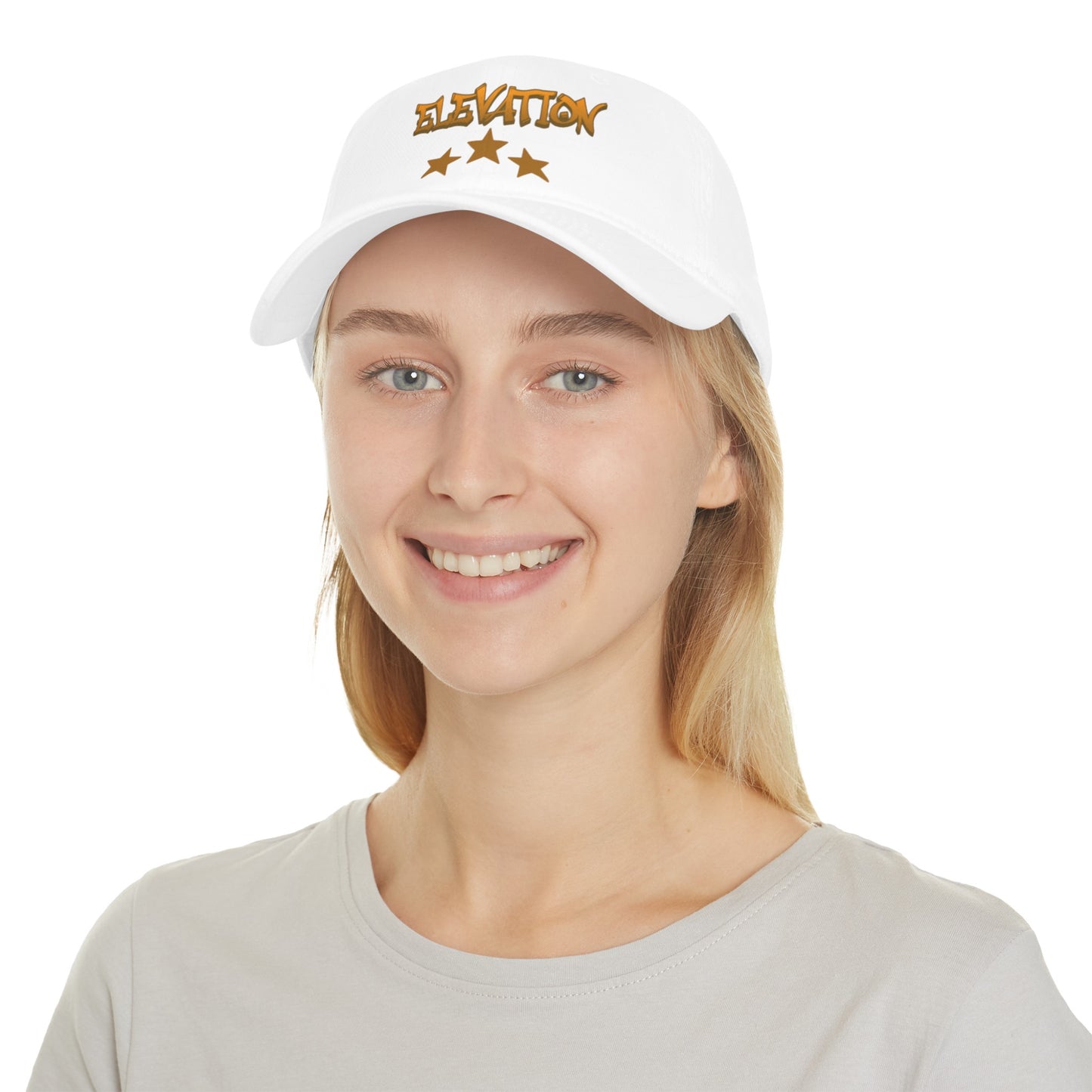 Low Profile elevation with stars baseball cap