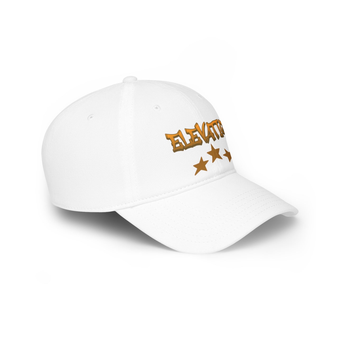 Low Profile elevation with stars baseball cap