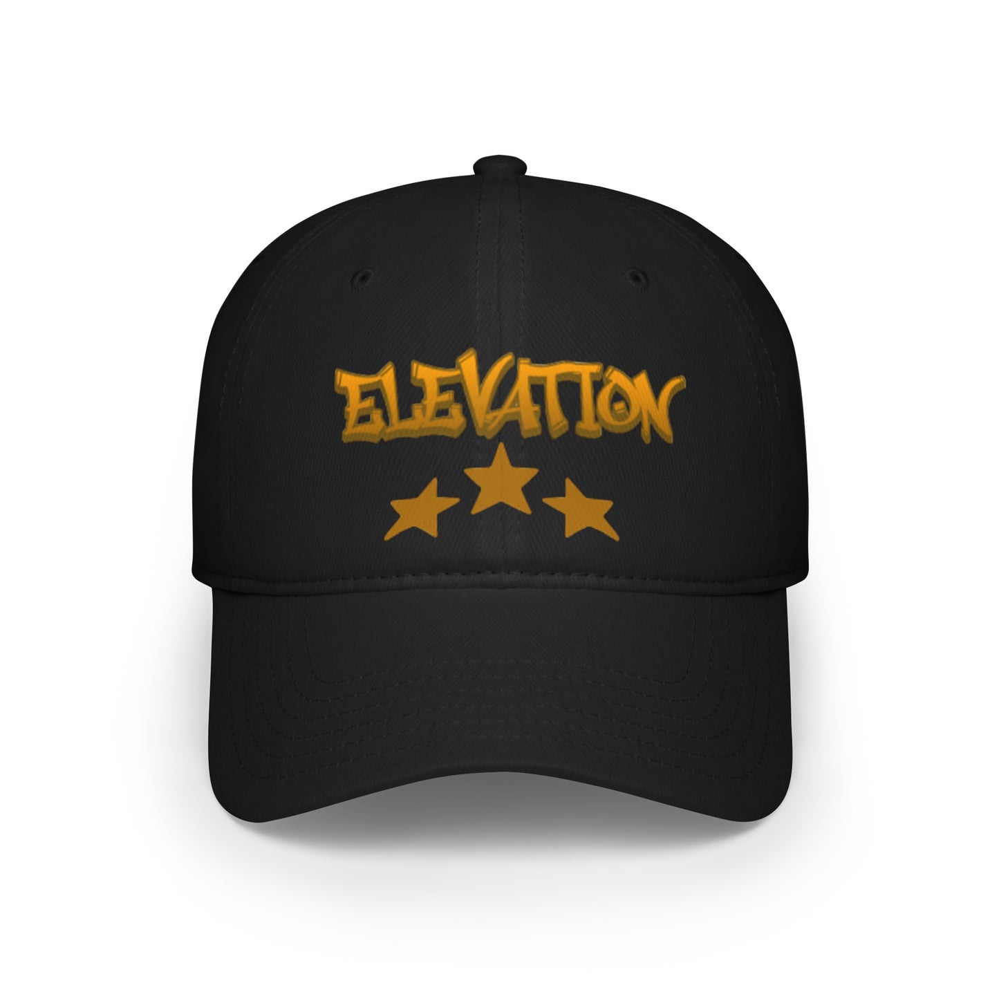 Low Profile elevation with stars baseball cap