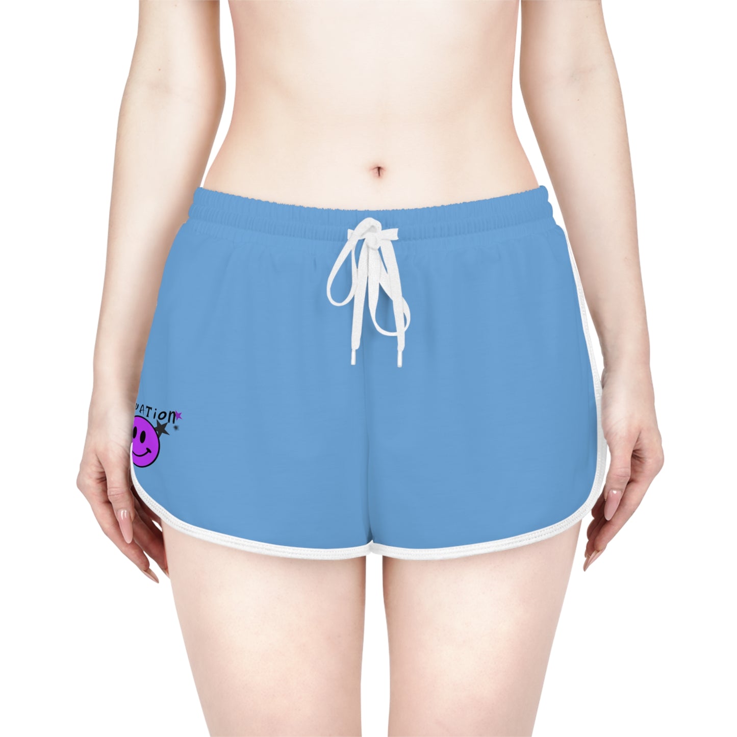 Women's Relaxed y2k smiley Shorts (AOP)