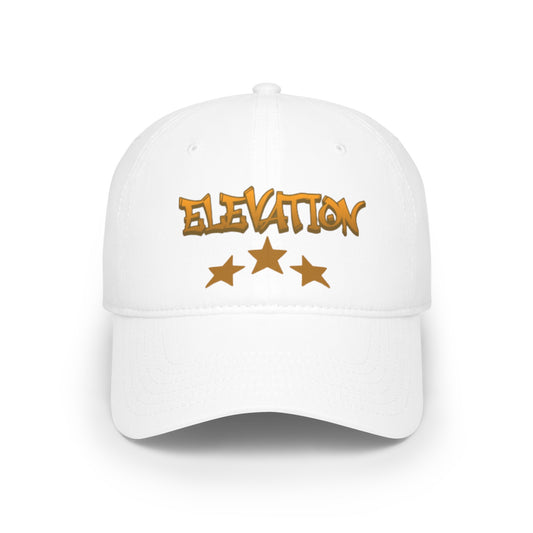 Low Profile elevation with stars baseball cap