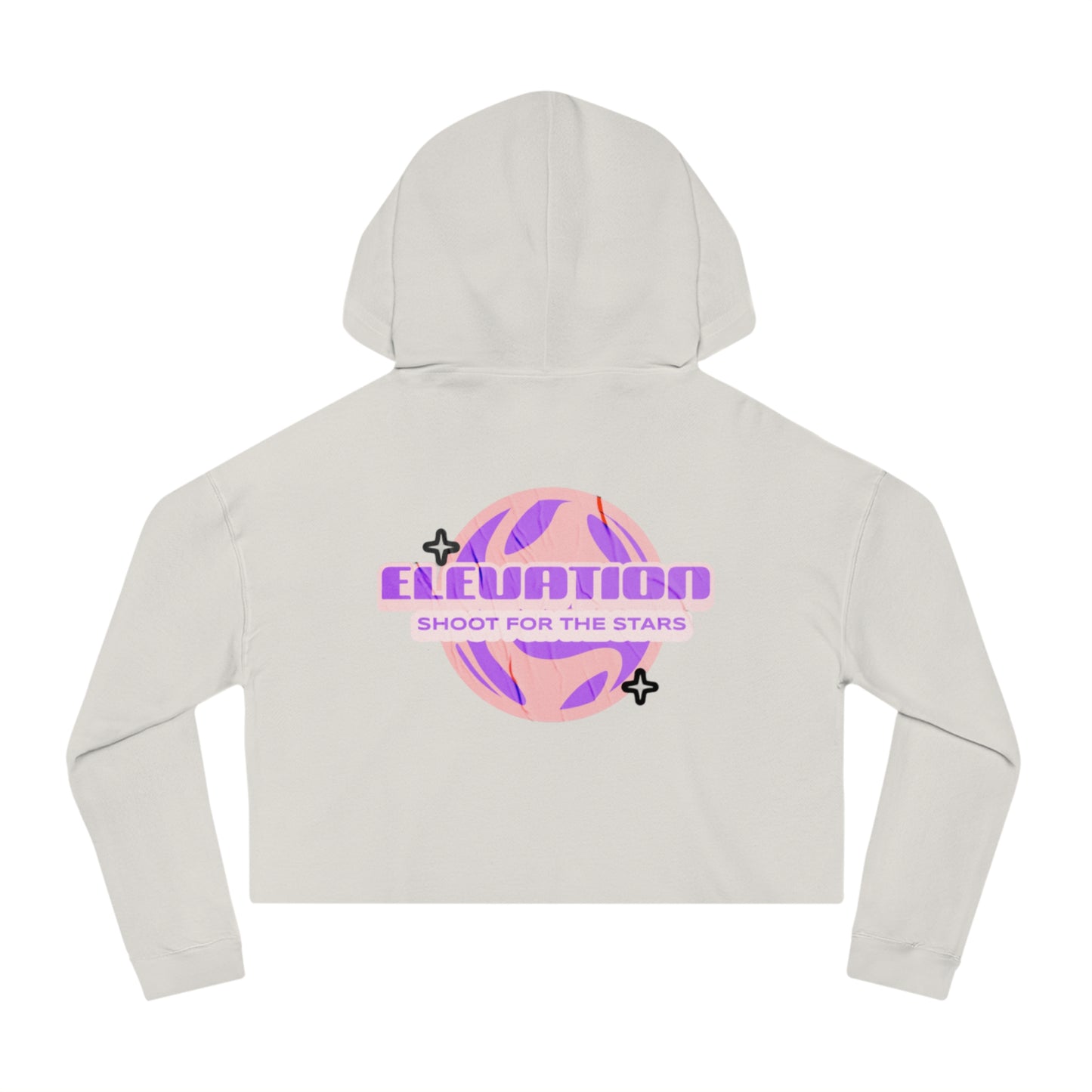 Women’s Cropped Elevation: shoot for the stars Hooded Sweatshirt