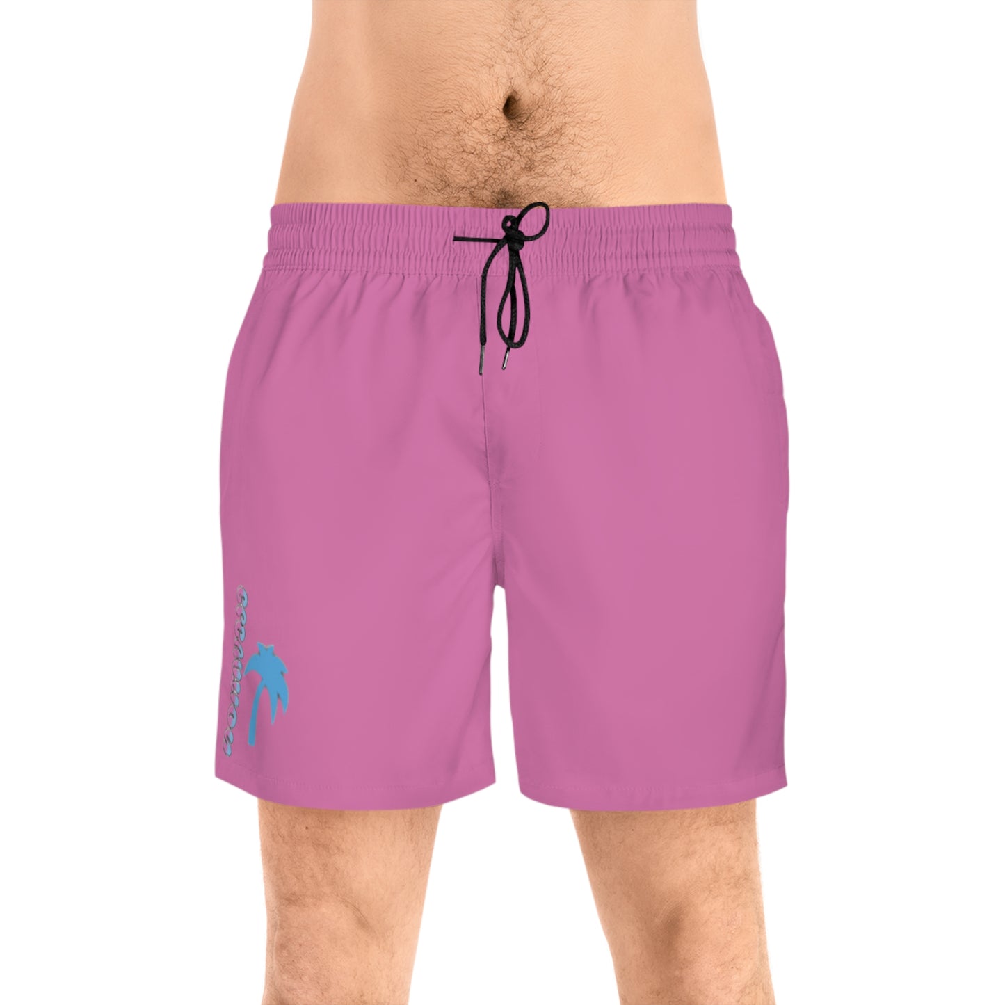 Men's Mid-Length cotton-candy beach themed shorts