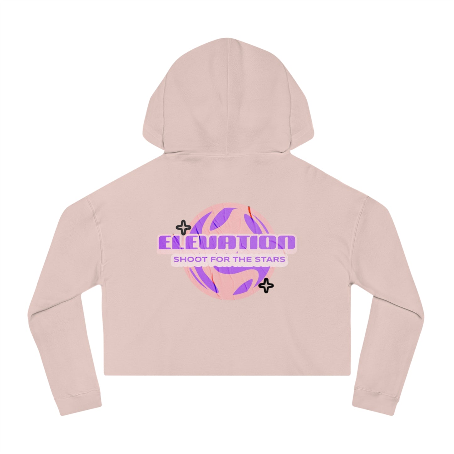 Women’s Cropped Elevation: shoot for the stars Hooded Sweatshirt